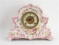 Ansonia Dresden Porcelain Shelf Clock