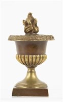 French Bronze Dore Pastille Burner / Candlestick
