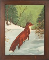 Painting of a Red Fox