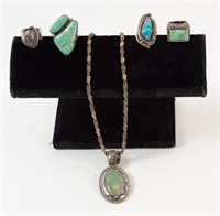 Southwest & Mexican Sterling / Turquoise Jewelry