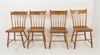 Set of Four American Windsor Side Chairs
