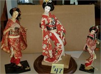 3 Geisha Dolls