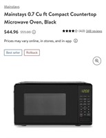 Mainstays Microwave