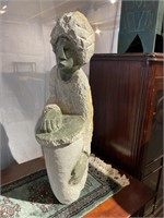 Carved stone statue