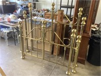 Full Brass Bed and Bed Frame, NICE