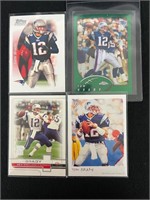 Four Tom Brady NFL Cards