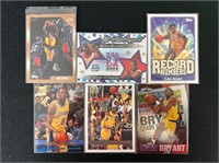 Six Kobe Bryant NBA Sports Cards
