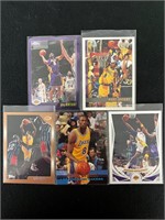 Five Kobe Bryant NBA Sports Cards