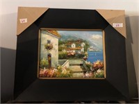 Original Framed Oil on Canvas Painting;  Amalfi Co