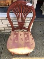 Cherry Butterfly Back Red Side Chair