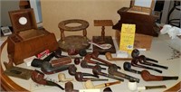 Pipe Collection & 2 Humidors-Custom Imported