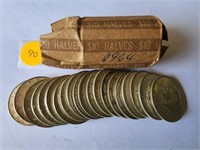 1964 Kennedy Half Dollar Roll