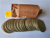1964 Kennedy Half Dollar Roll