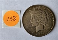 1923 Peace Dollar
