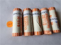 5 Rolls of State Quarters