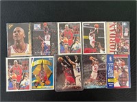 Ten Michael Jordan NBA Cards