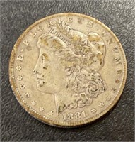 US Coins 1881-O Morgan Silver Dollar Circulated