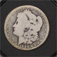 US Coins 1886-O Morgan Silver Dollar Circulated