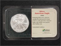 US Coins 2002 Uncirculated American Silver Eagle