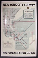 Early 1960s NESTER NYC Subway and Highway Map. Fra