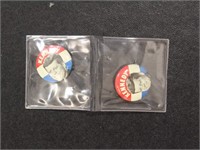 Original Political Buttons - two 1961 "Kennedy for