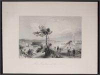 1846 Art Print Engraving rare "Fort Hamilton and t