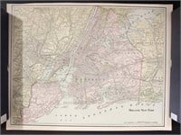 Original 1899 Greater New York City and Vicinity C