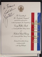 George W. Bush Signed Commemorative Souvenir Invit