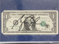 George W. Bush Signed "$1 Lone Star Note" with cer