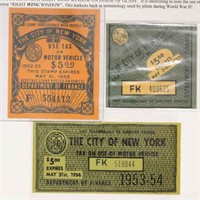 Tax Stamps for Motor Vehicle Use, Tobacco, Opium/C