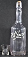 Enamel Label Bottle for W.A. Lacey Whiskey