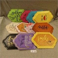Hand-Painted Wooden Plaques