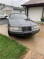 1988 Mercury Cougar LS with 85,485 miles. Red