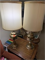 2 large table lamps
