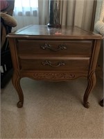 Decorative wooden end table