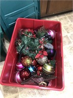 Large Ornaments in Tote