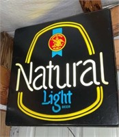 Lighted Beer Sign, Natural Light, Tested