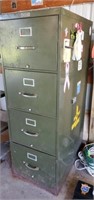 4 Drawer File Cabinet 29" x 18" x 52" & Contents