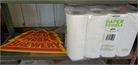 Red Hook Brewery Metal Sign & Paper Towels