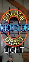 Michelob Golden Draft Light Sign-Tested