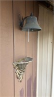 Small Outdoor Metal Bell, Water Holder