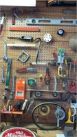 Tools, Contents of Right Side of Peg Board