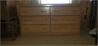 6 Drawer Dresser 54 W, 17 D, 29 T
