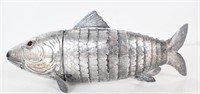 Asian Silvered Metal Articulated Fish