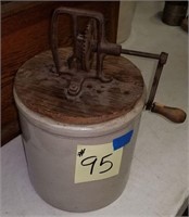 Stone Ware Butter Churn-has a small surface crack
