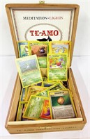 Mixed Lot of Pokemon Cards In a Cigar Box