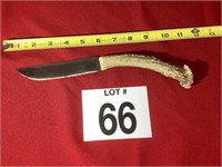 HAND FORGED 5'' DEER ANTLER KNIFE