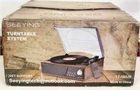 New In Box Seeying Turntable System with Remote