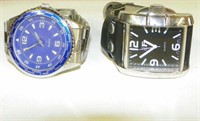 Blue Quartz Watch World Time & JF Square Watch