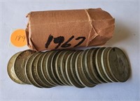1967 Kennedy Half Dollar Roll